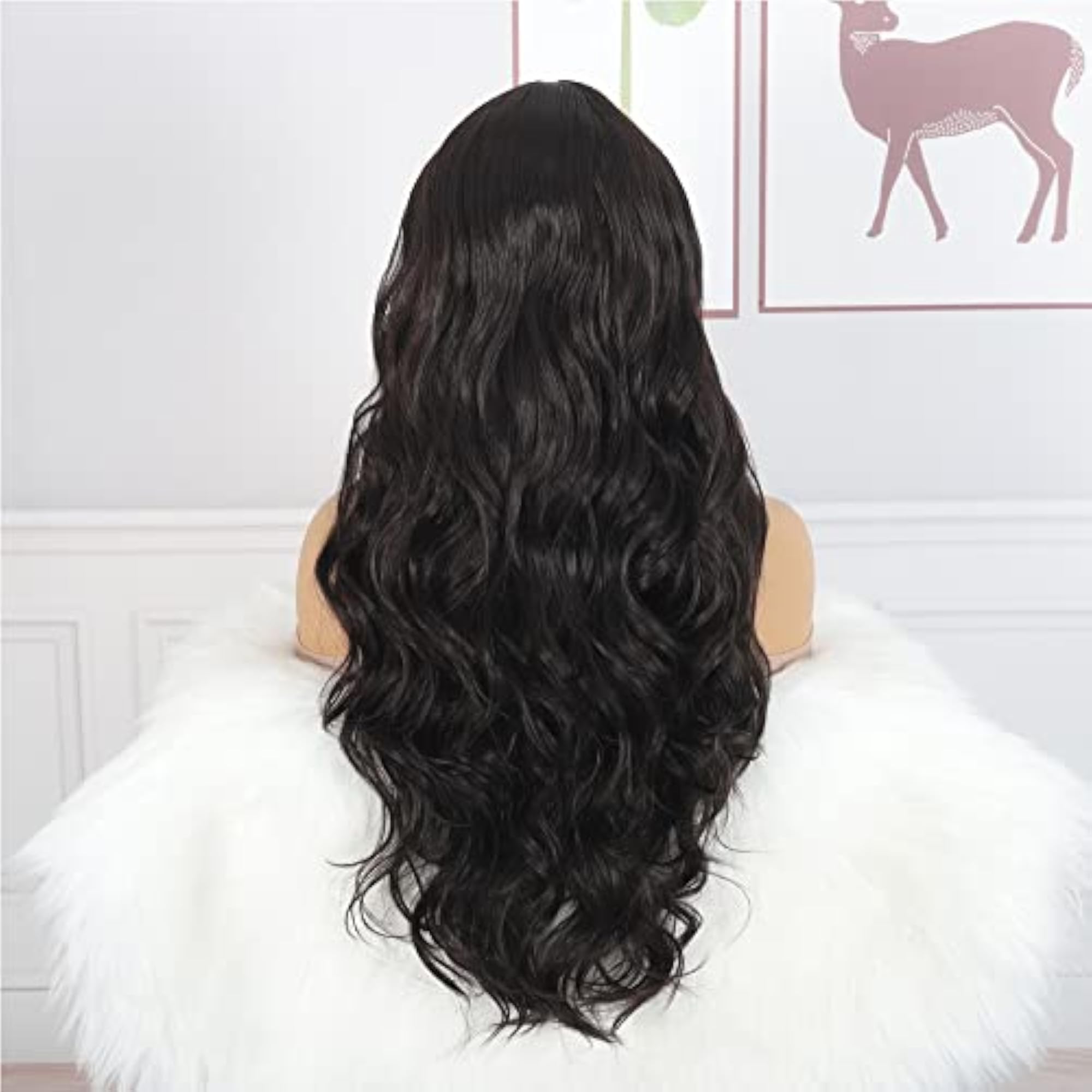 Women's Long Curly Synthetic Hair Extensions Wig